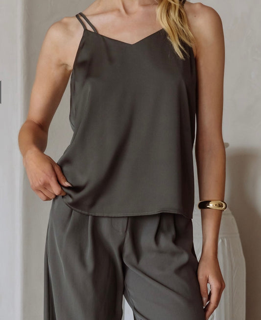 Victoria Cami Dark Olive