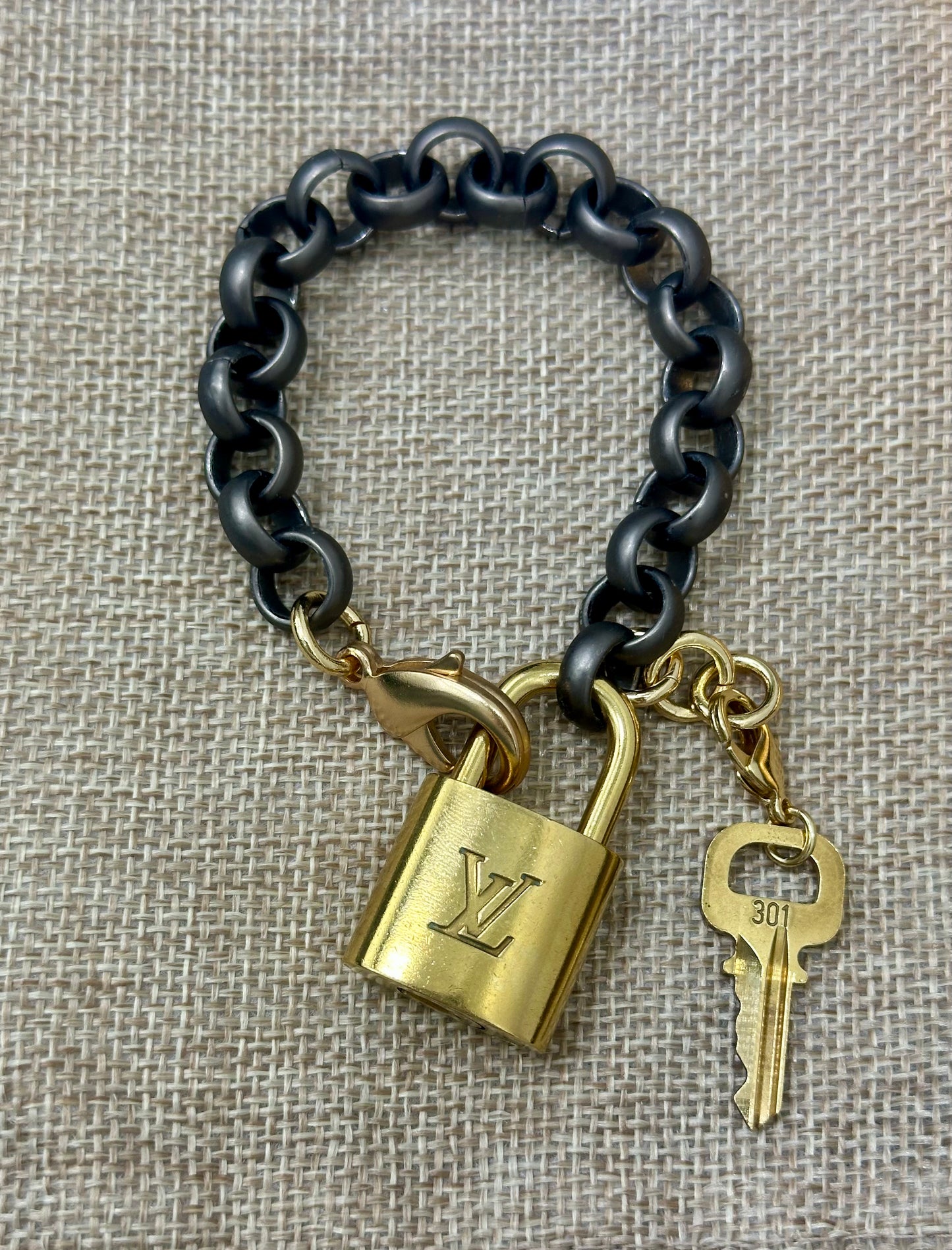 Vintage Louis Vuitton Rolo Bracelet Gunmetal