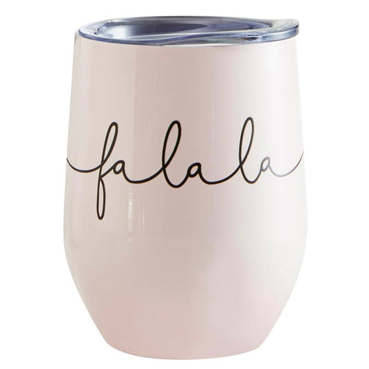 Wine Tumbler FaLaLa script