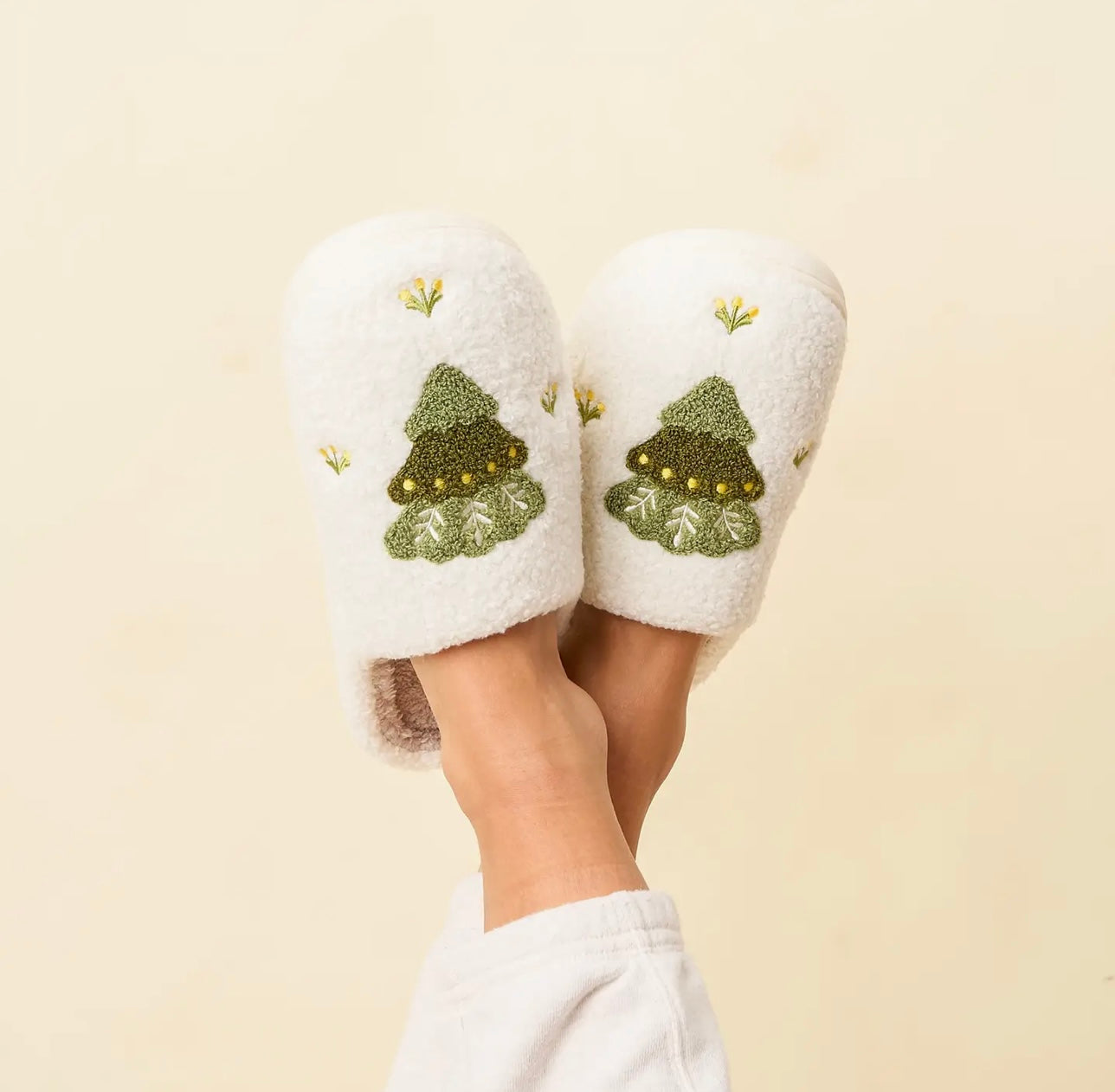 Fuzzy Tree Slippers