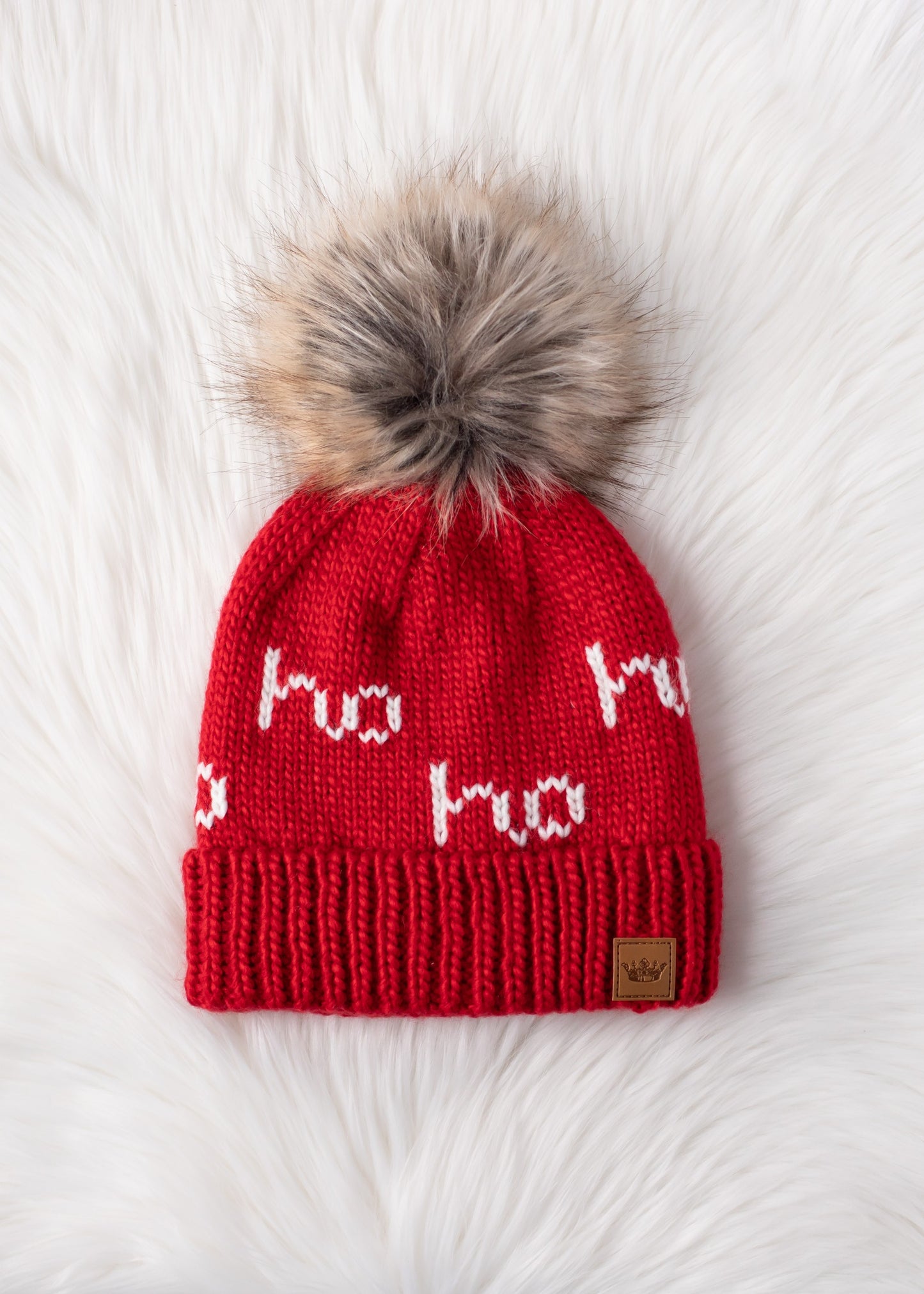 Pom Hat Ho Ho Ho Red