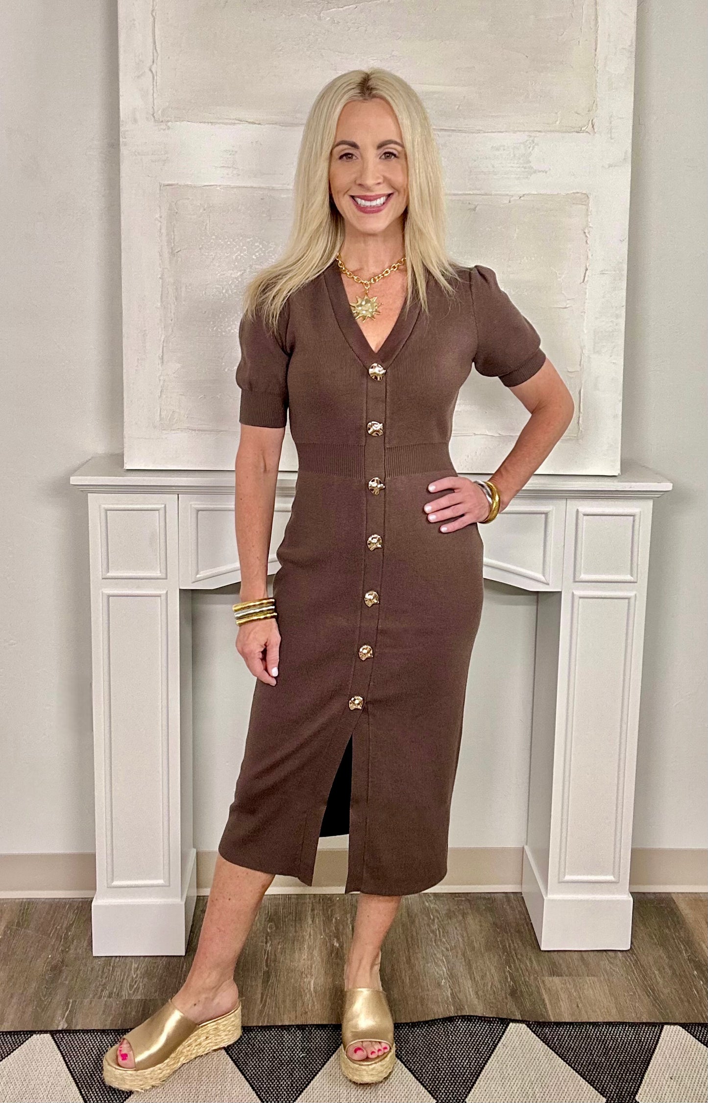 Brinley Dress Chocolate