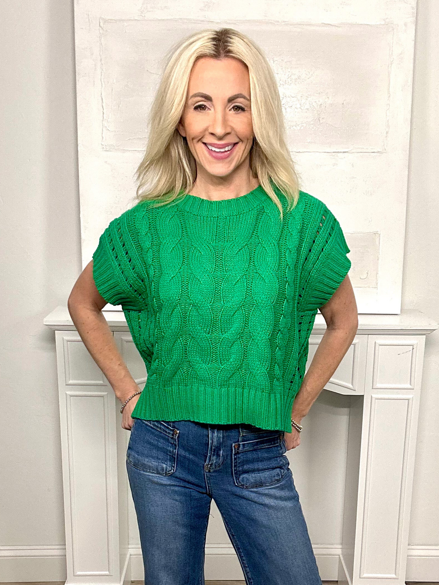 Cabi Sweater Green