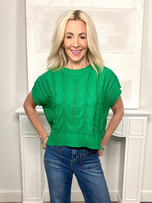Cabi Sweater Green