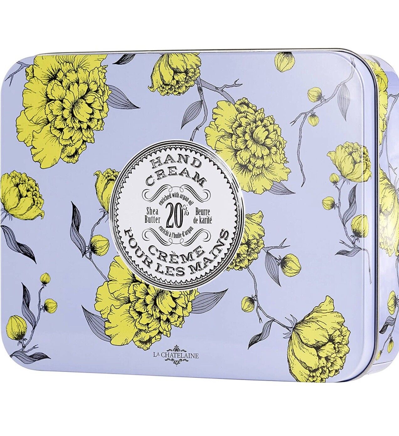 La Chatelaine Hand Cream Trio Gift Tin Lavender