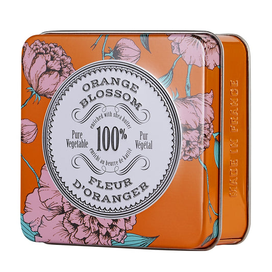 La Chatelaine Travel Soap in Tin Orange Blossom