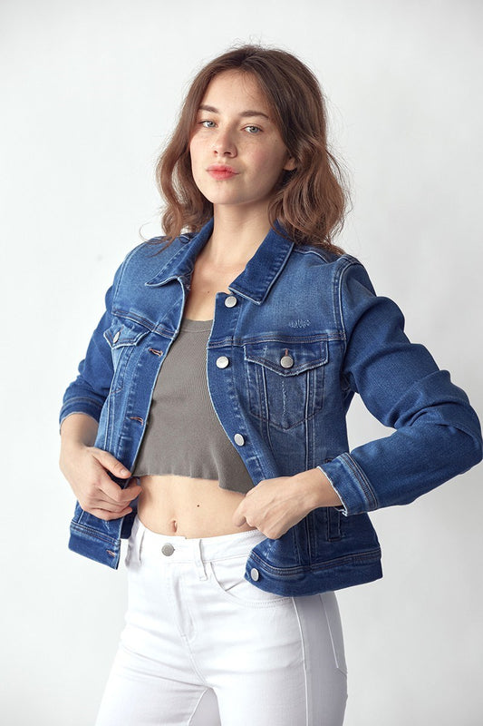 Taylor Denim Jean Jacket Dark