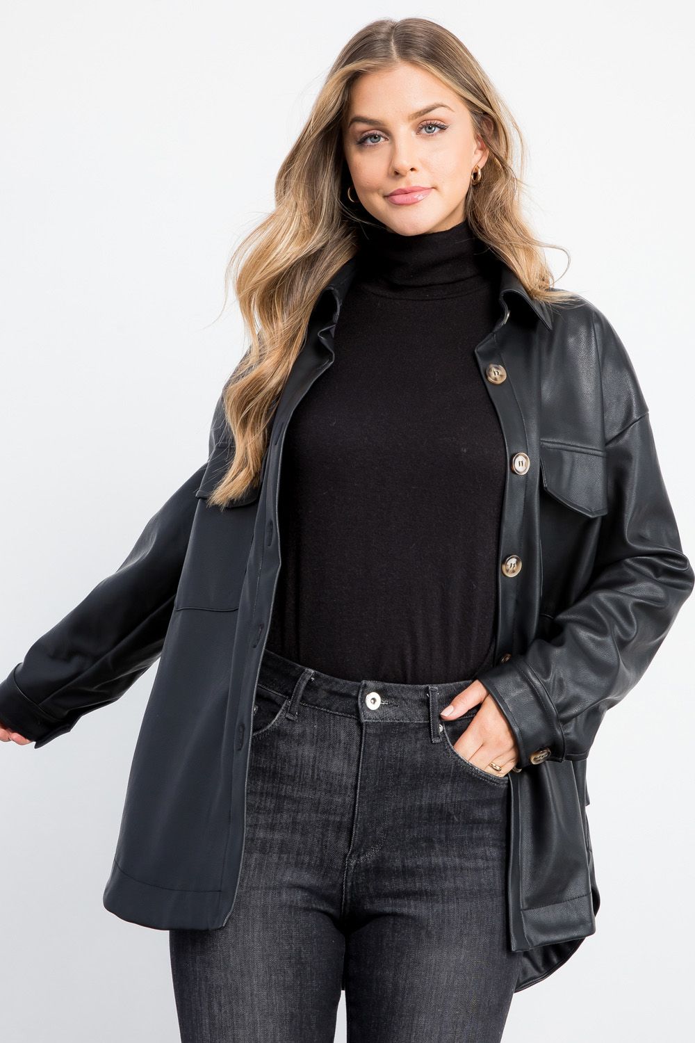 Willow Leather Jacket Black