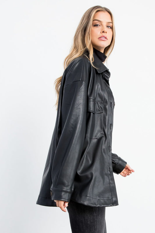 Willow Leather Jacket Black