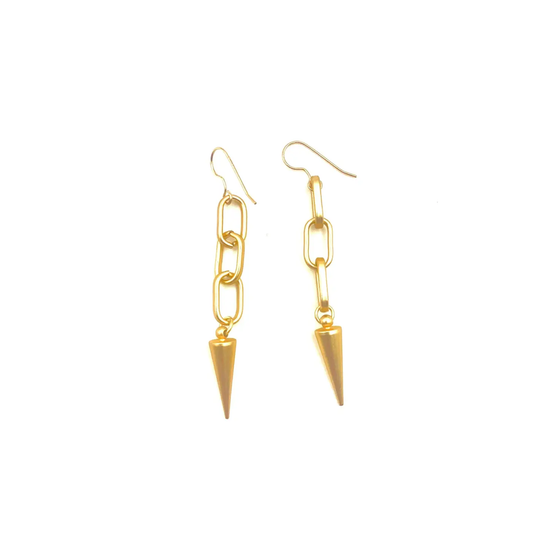 Spike Earrings Gold