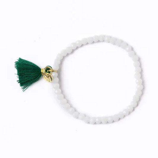 Tassle Bracelet White