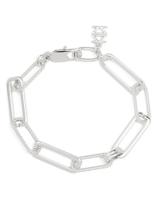 Kimberly Link Bracelet Rhodium