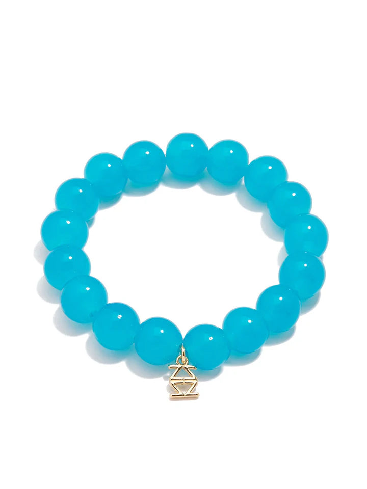 Mary Beaded Bracelet Neon Blue