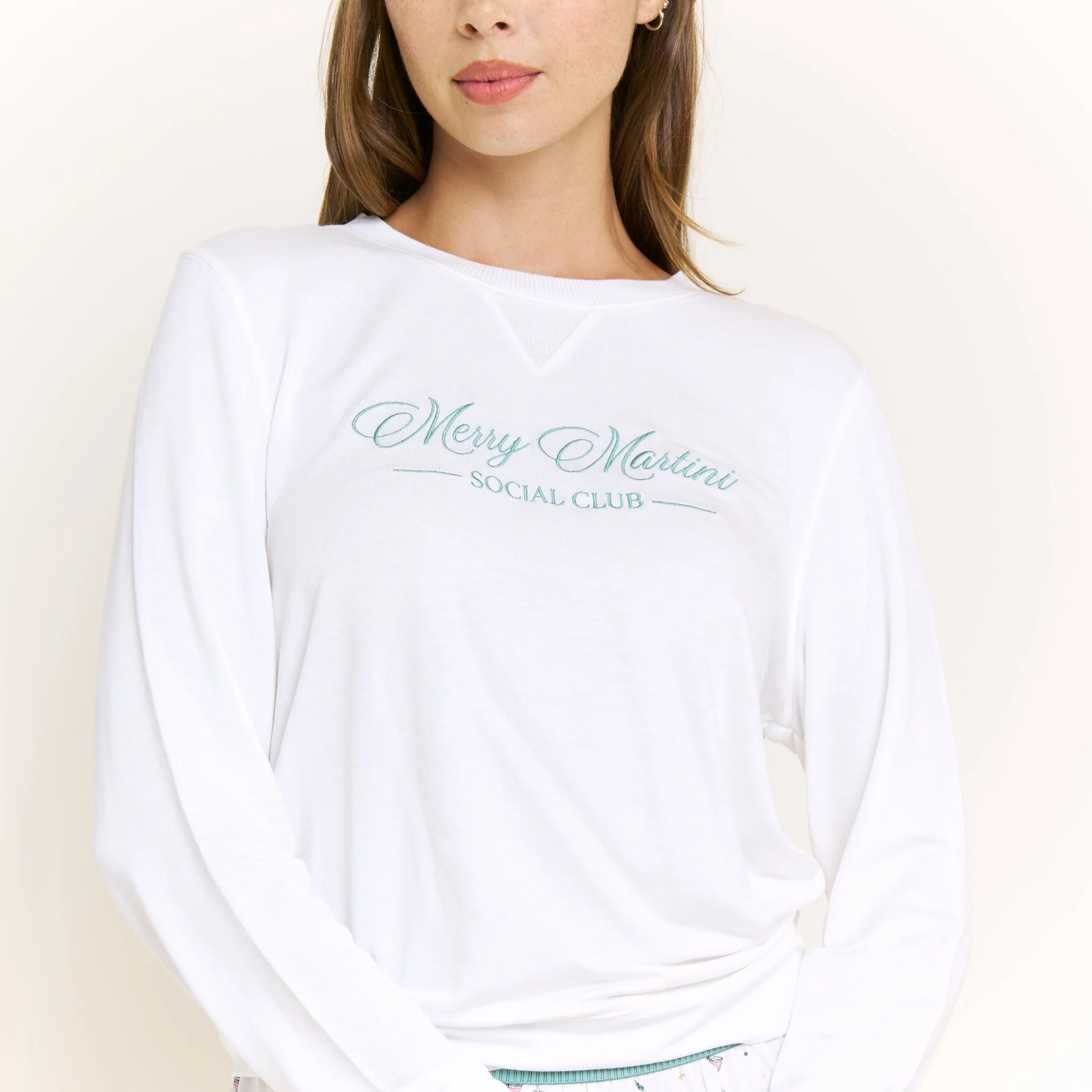 Holiday Pajamas Shorts Set Merry Martini