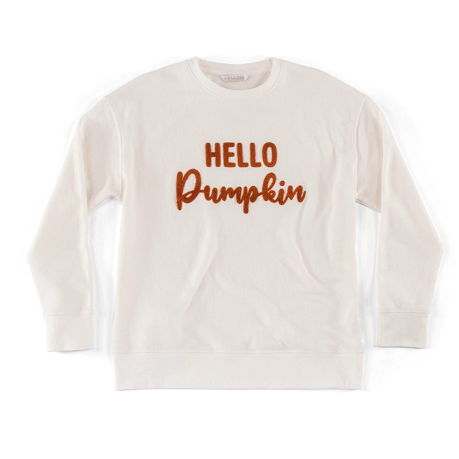 Hello Pumpkin Sweatshirt Ivory