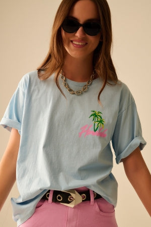 Honolulu T-Shirt Blue