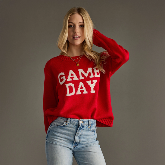 Game Day Sweater Red