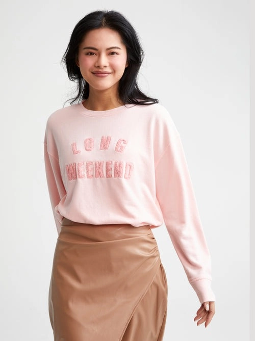 Long Weekend Sweatshirt Rose