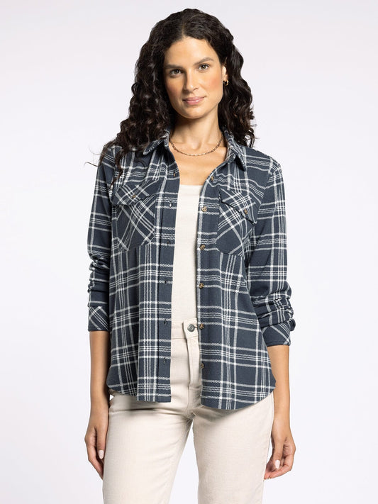 Cassian Top Navy Charcoal