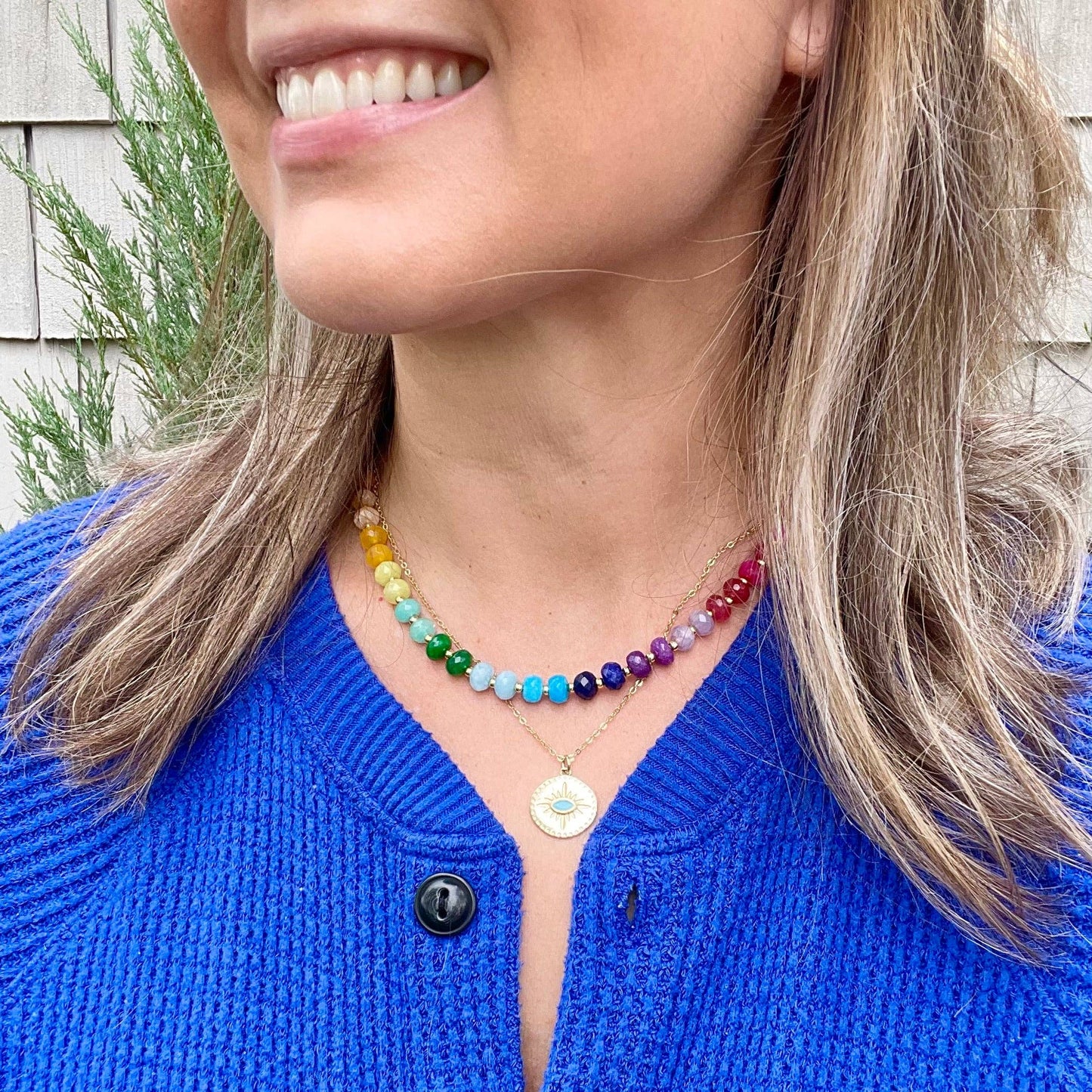 Gwyneth Gemstone Candy Necklace
