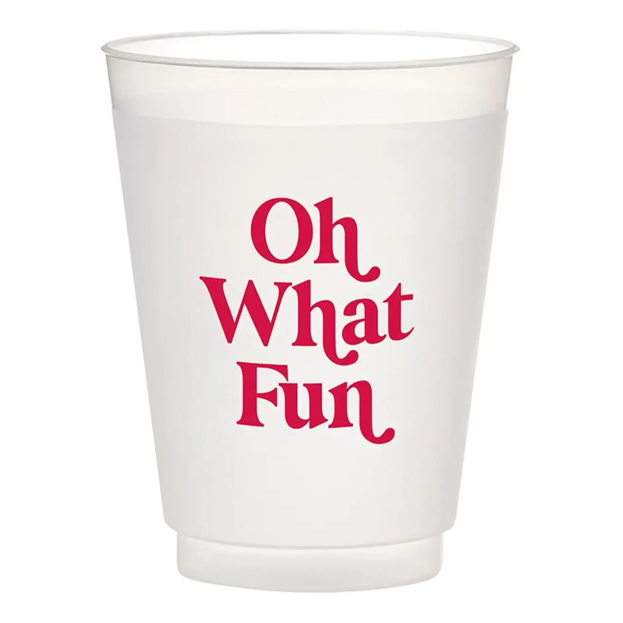 Holiday Frost Cups Set of 8 Oh What Fun