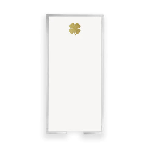 Notepad Buck Gold Foil Clover