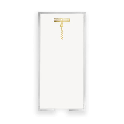Notepad Buck Gold Foil Corkscrew