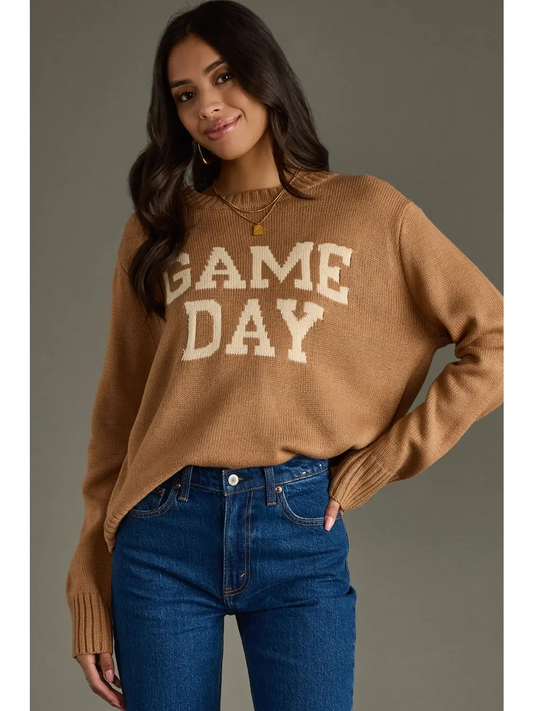 Game Day Sweater Tan