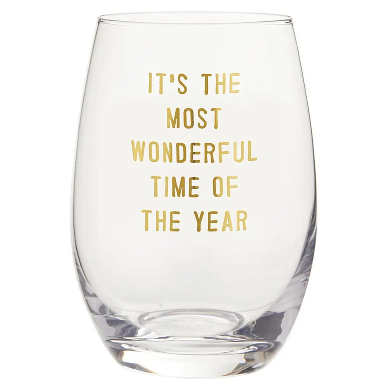 Most Wonderful Time of Year Wine Glass