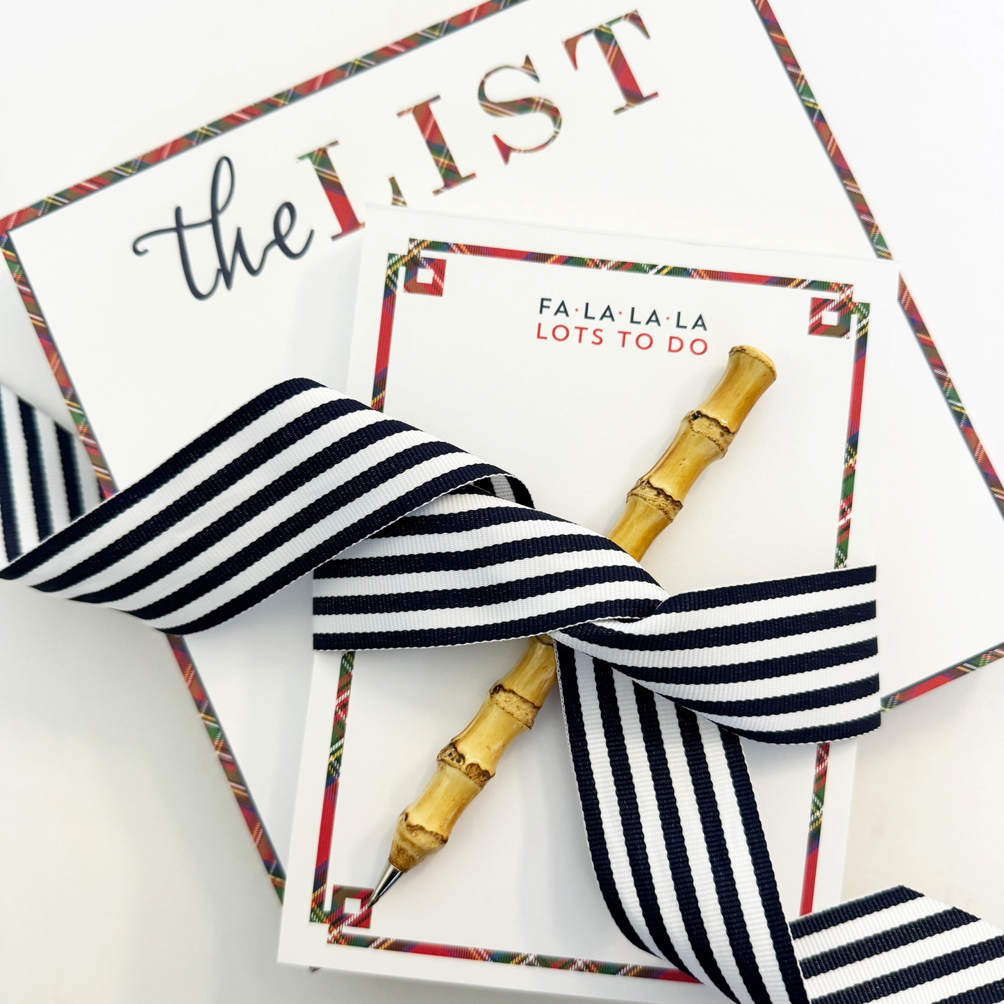 The List SLAB Notepad Tartan