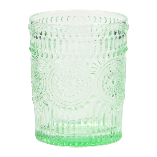 Embossed Drinking Glass Lime