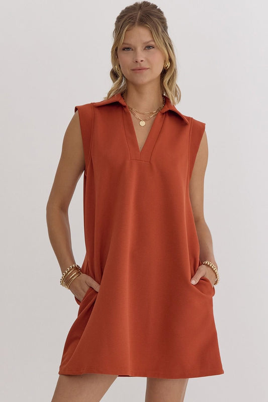 Kinsley Dress Rust