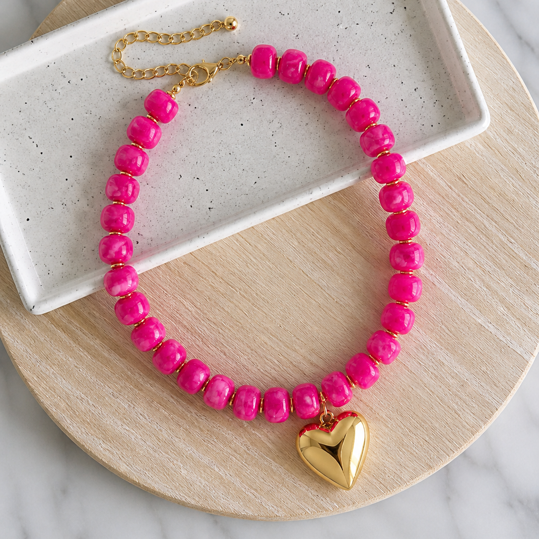 Maddie Necklace Red