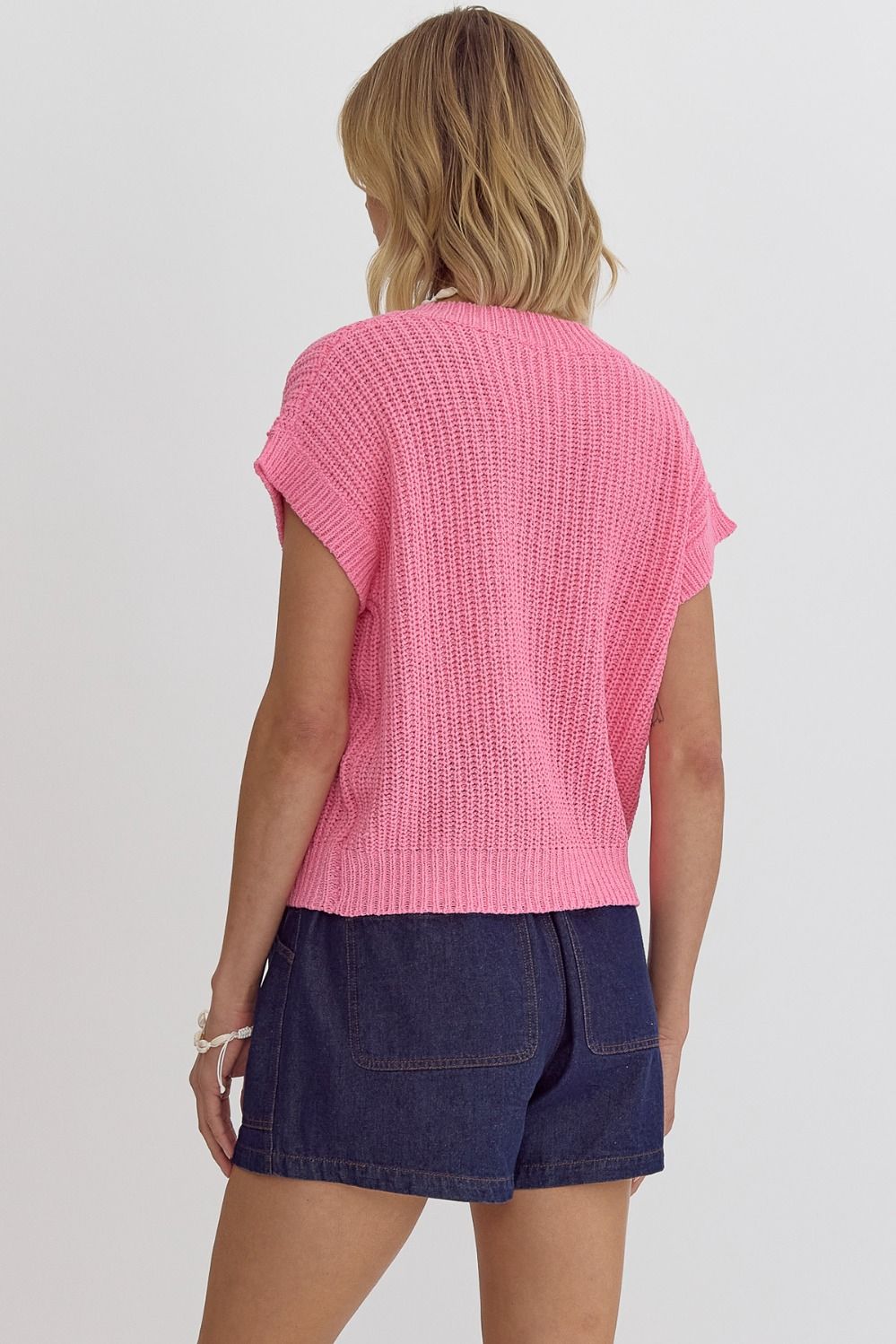 Heather Top Pink