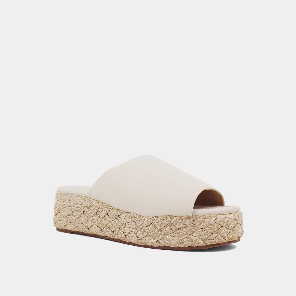 Lizzie Wedge Sandal Bone