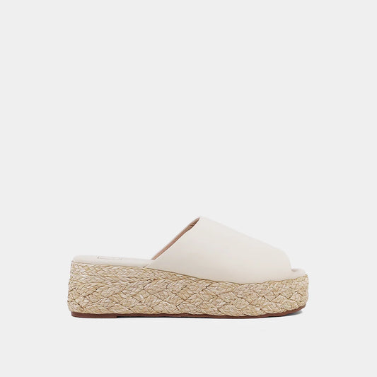 Lizzie Wedge Sandal Bone