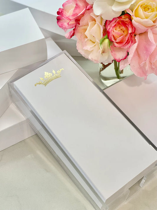 Notepad Lucite Tray