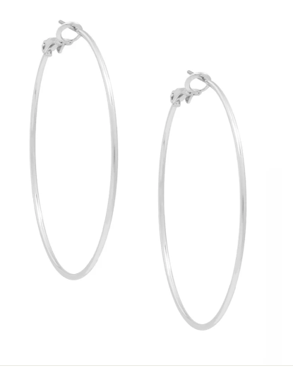 Michelle Hoop Earring Silver