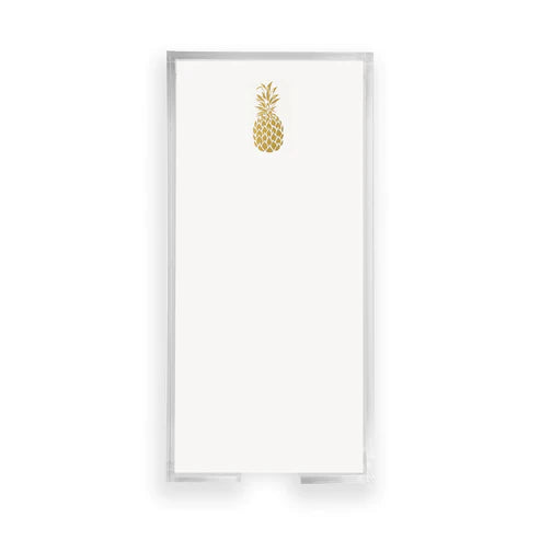 Notepad Buck Gold Foil Pineapple