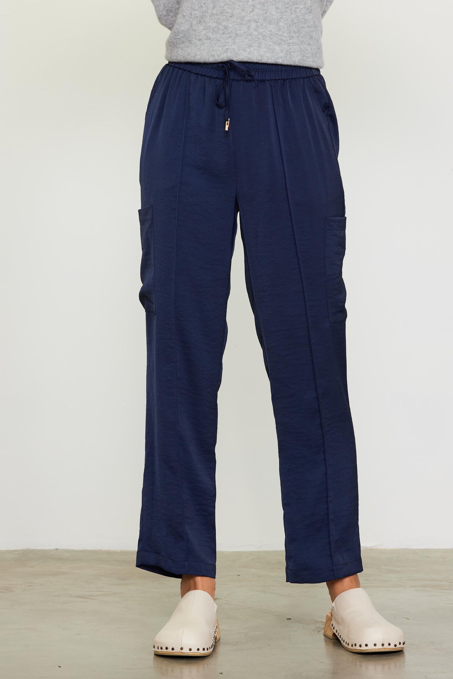 Presley Pintuck Jogger Navy