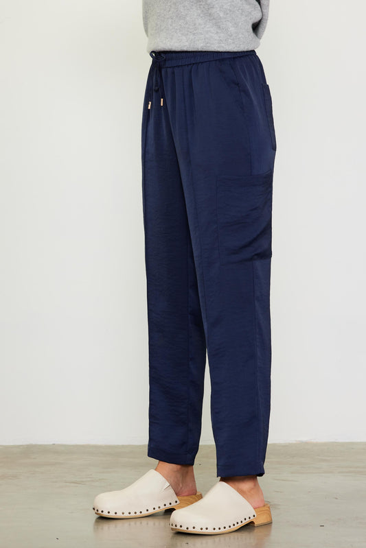 Presley Pintuck Jogger Navy