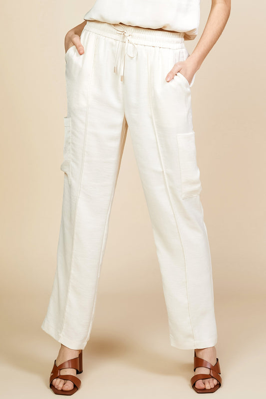 Presley Pintuck Jogger Oatmeal