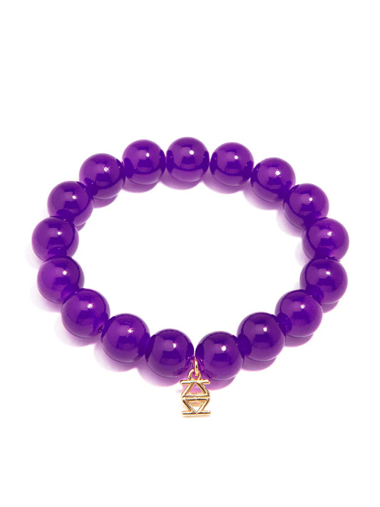 Mary Beaded Bracelet Purple