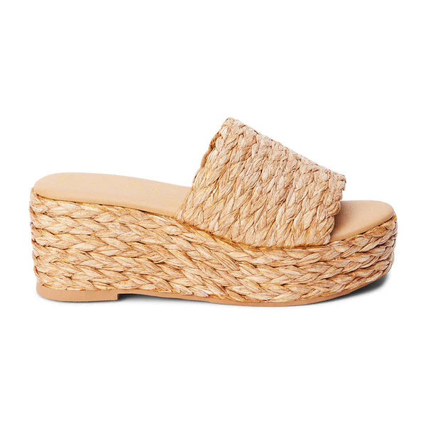 Riley Raffia Wedge Sandal