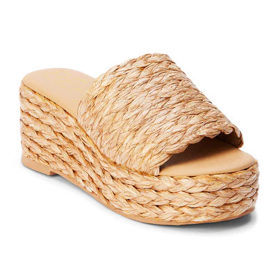 Riley Raffia Wedge Sandal