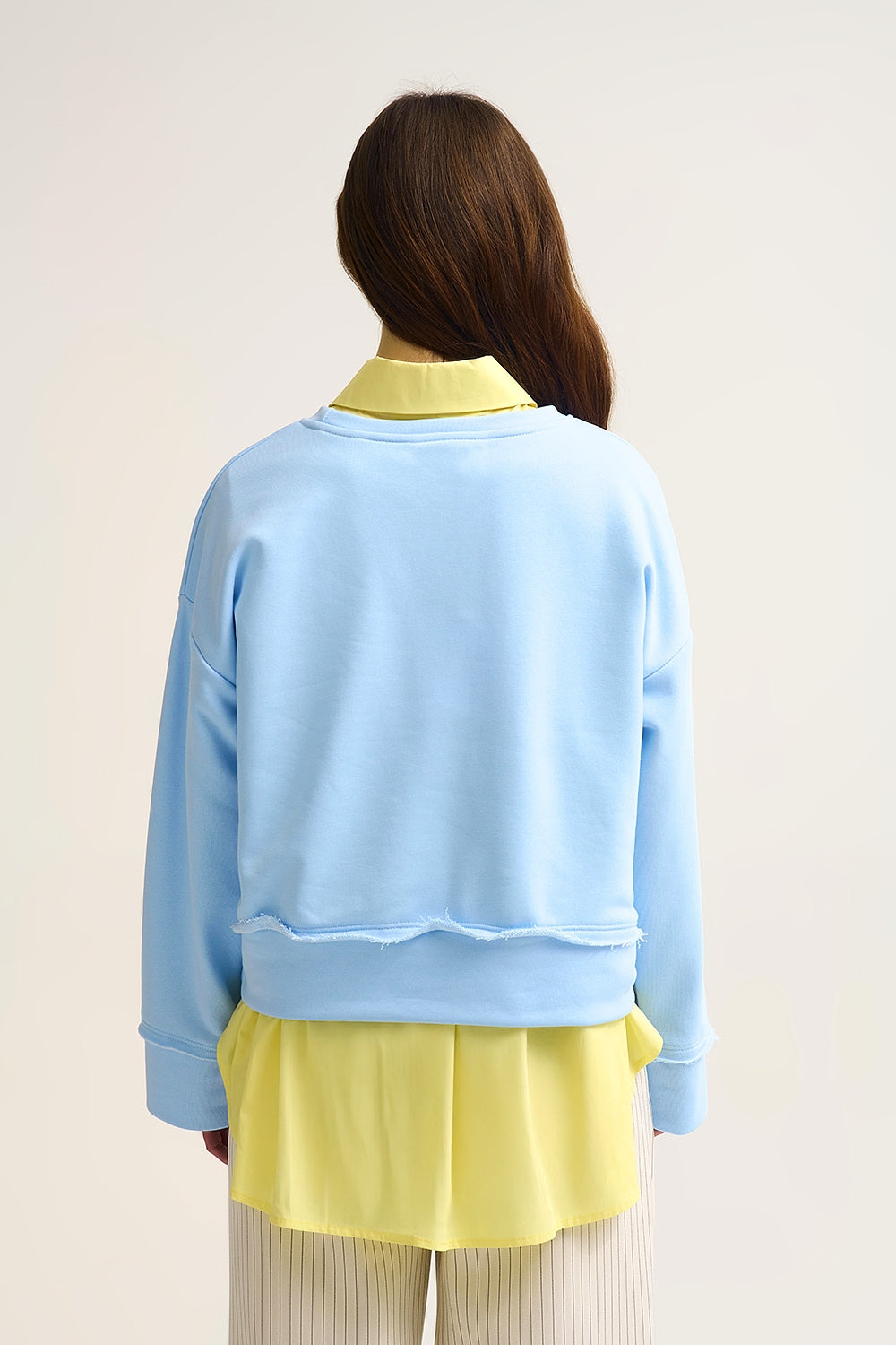 Saint Tropez Sweatshirt Baby Blue