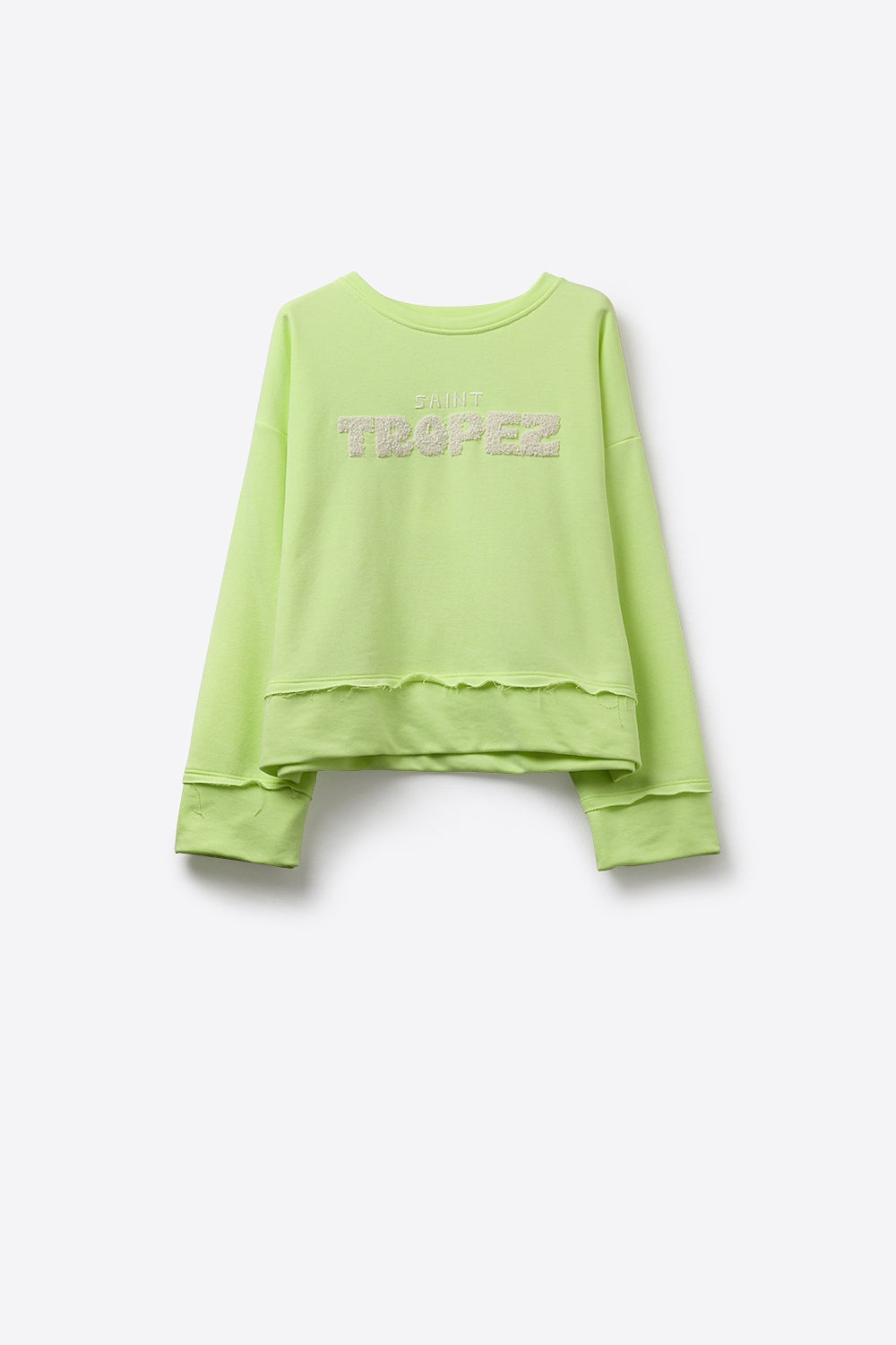 Saint Tropez Sweatshirt Lime Green