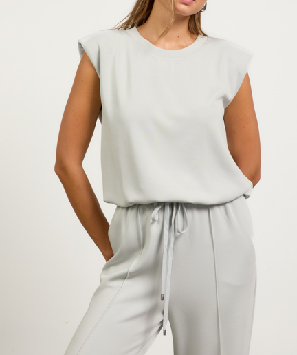 Dorothy Muscle Top Blue Fog