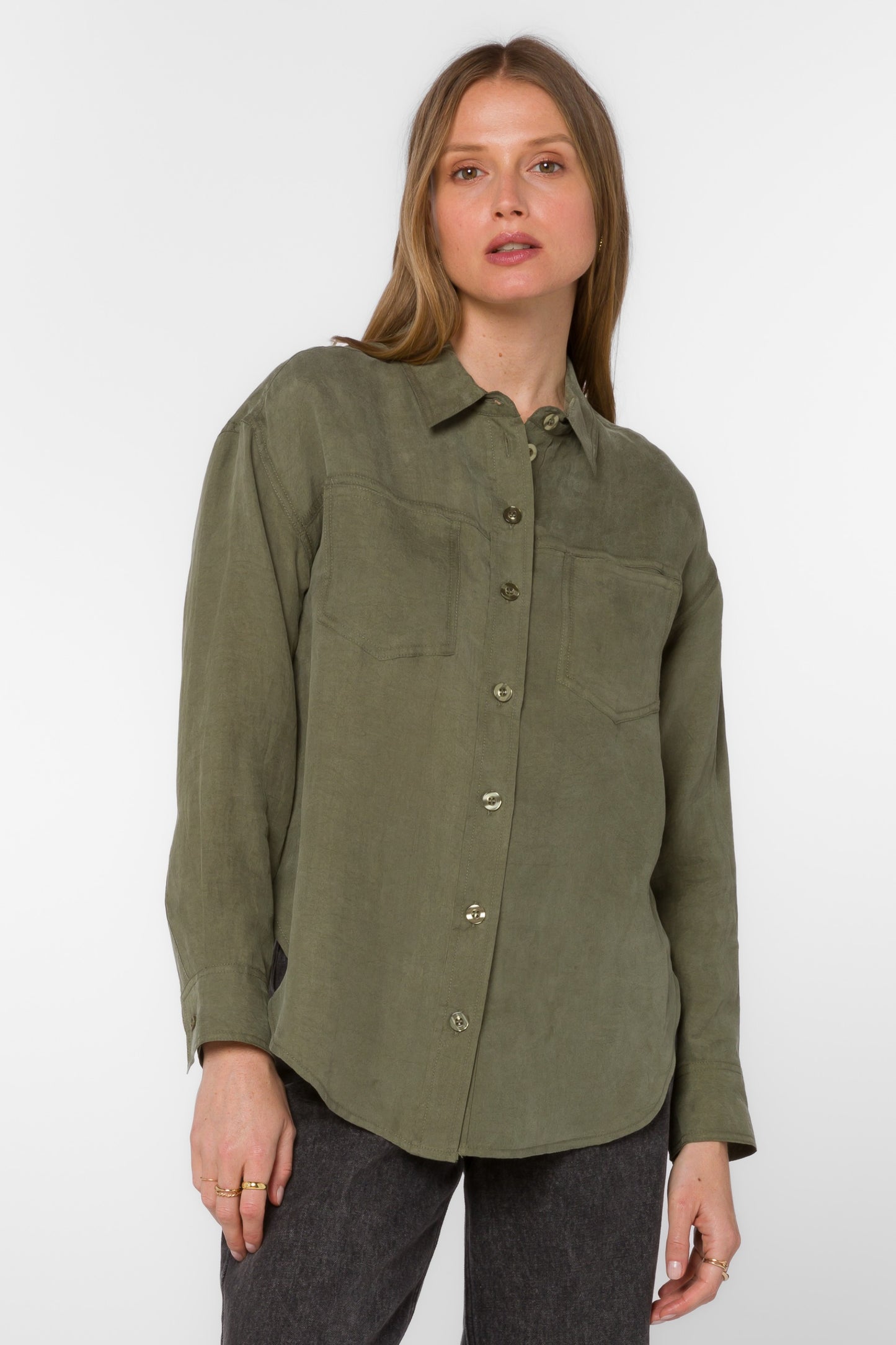 Braxton Top Olive