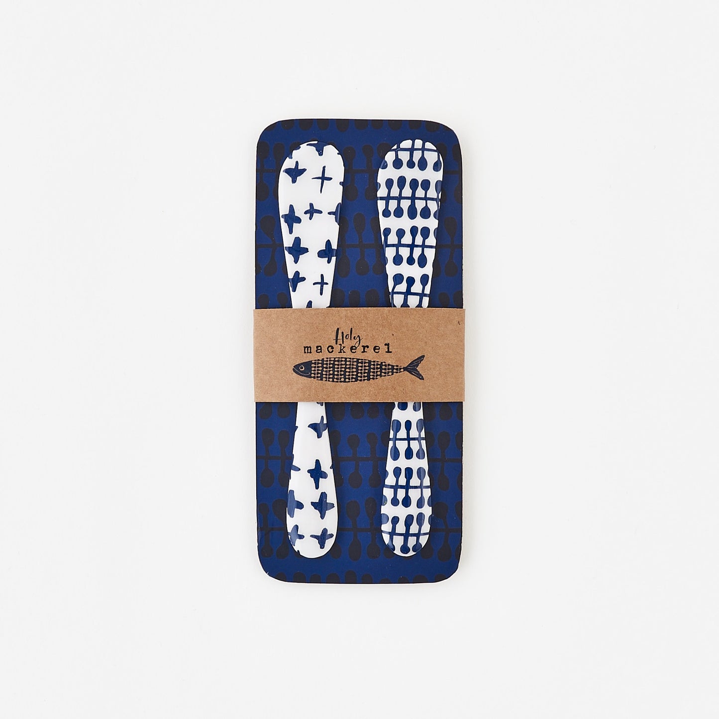 Spreaders Set of 2 Blue and White